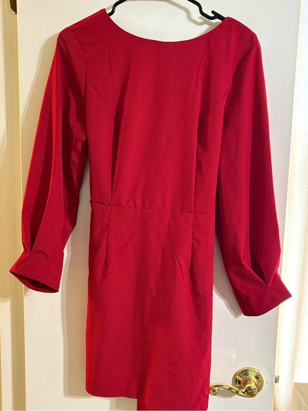 Red Long Sleeve Women’s Dress